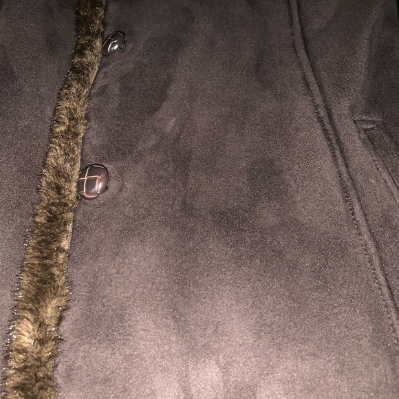 Brown Fur lined winter coat - Picture 4 of 6